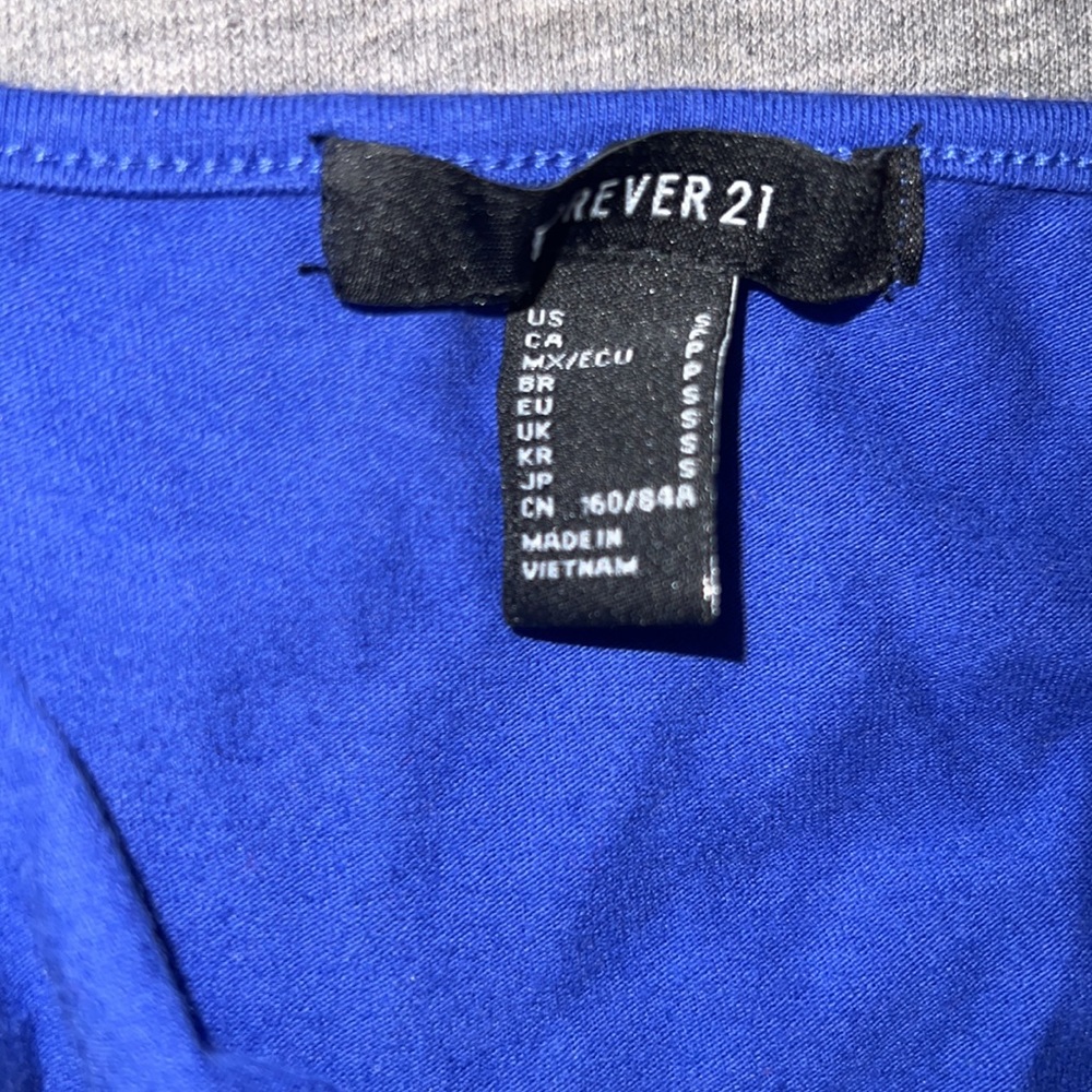 Blue Crop Tank - Picture 2 of 3